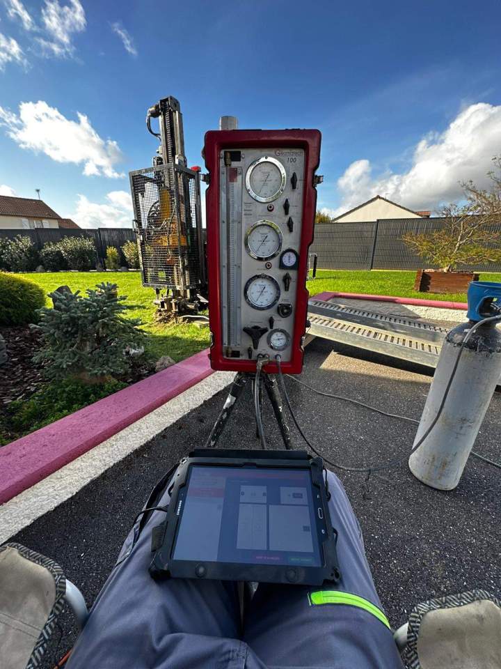 Machine utile pour l'étude géotechnique Île-de-France